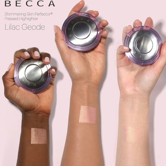 ☘️HP☘️ BECCA’s Shimmering Skin Perfector Pressed Lilac Geode - Picture 4 of 16